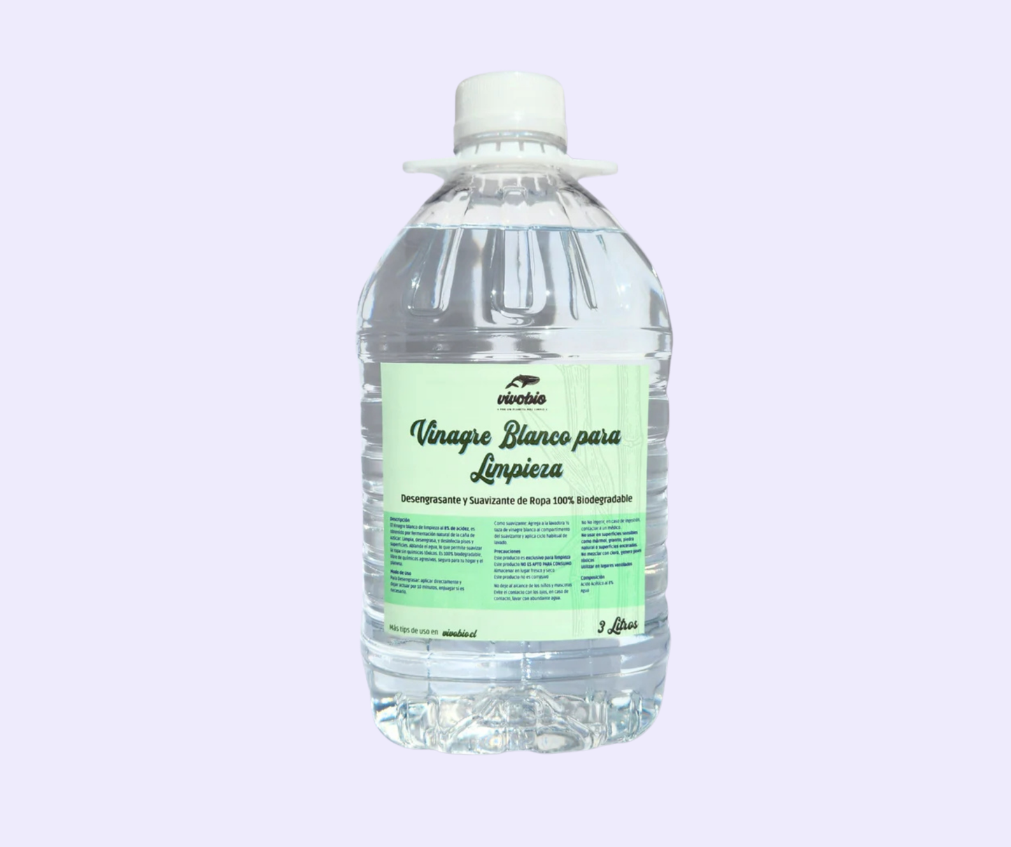 Vinagre Blanco para Limpieza al 8% de acidez 3 Lt