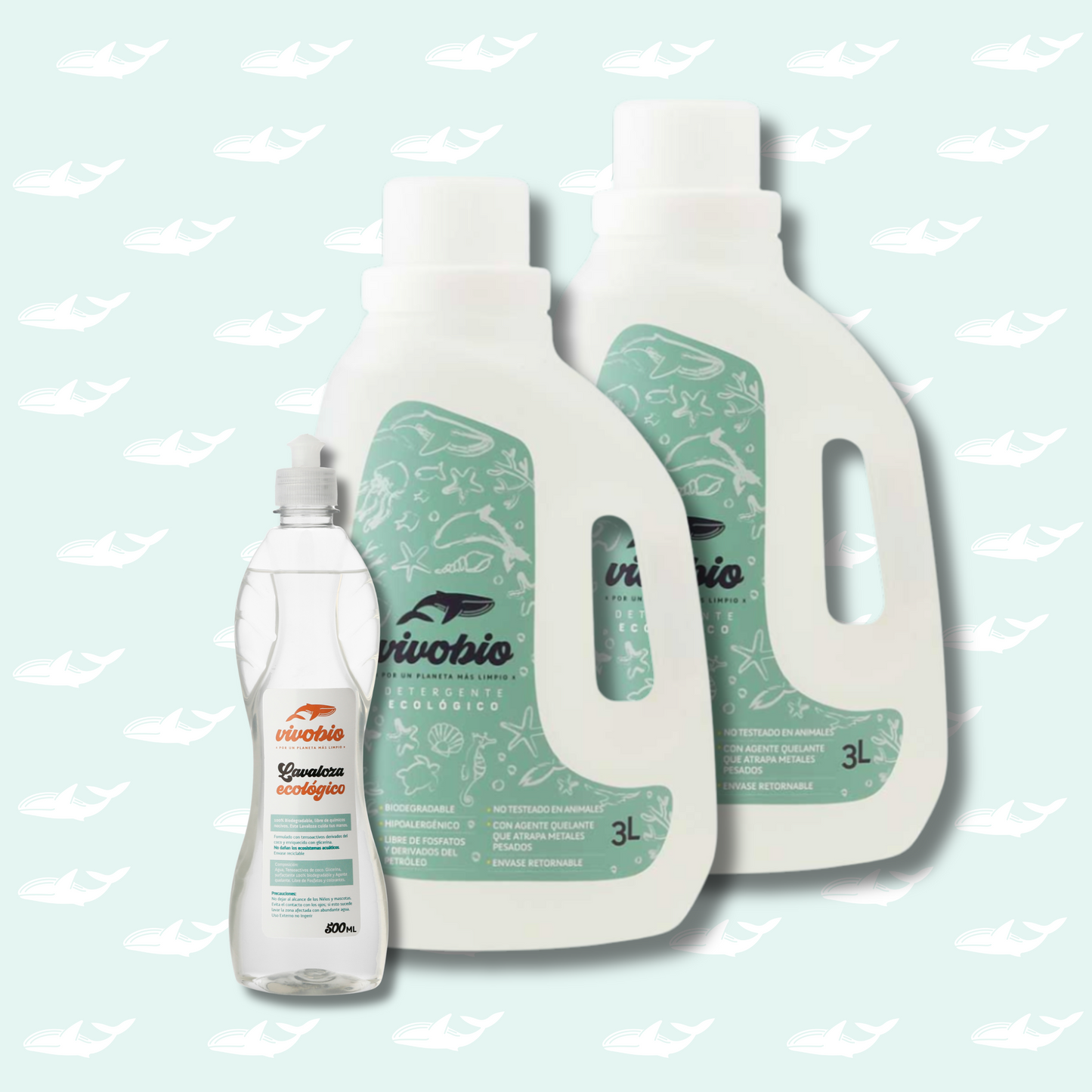 Detergente Vivobio 6 Lt + Lavaloza vivobio 500 ml