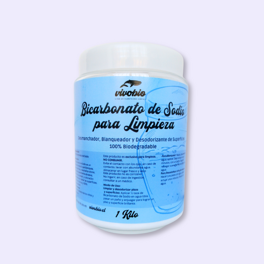 Bicarbonato de Sodio para Limpieza frasco 1 Kg