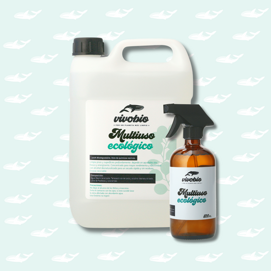 Multiuso Bidón 3 Lt + Multiuso 500ml en pulverizador de vidrio