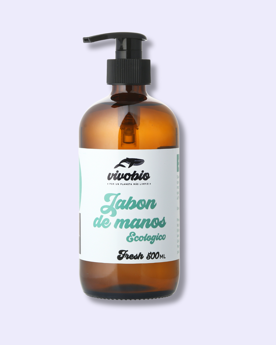 Jabón de Manos Vivobio Ecológico envase vidrio 500ml Fresh