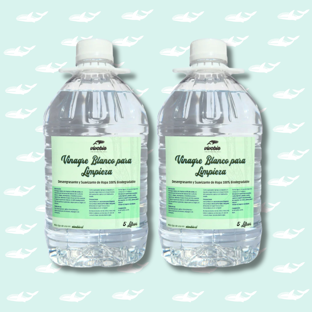 Vinagre Blanco para Limpieza al 8% de acidez 5 Lt x 2