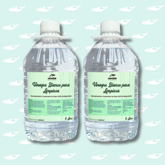 Vinagre Blanco para Limpieza al 8% de acidez 5 Lt x 2