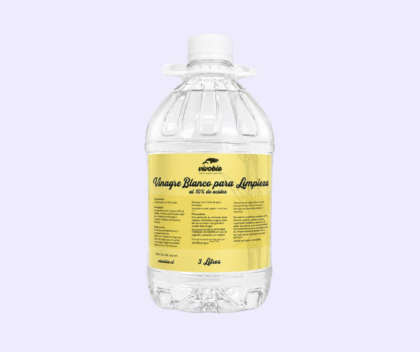 Vinagre Blanco de Limpieza al 10% de acidez 3 Lt.