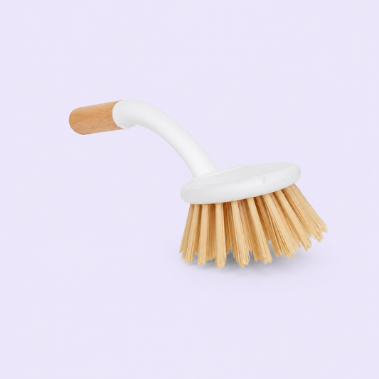 Escobilla de Limpieza Redonda con Mango Ergonómico de Madera