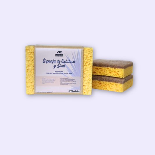 Esponja de Celulosa y Sisal 2 unidades